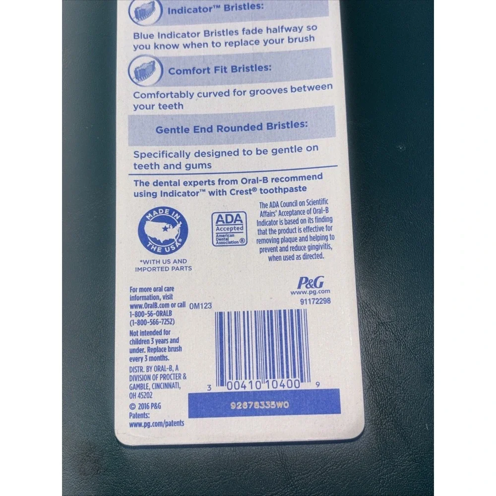 Oral-B Indicator Toothbrushes Soft 4 Pack ORIGINAL RARE HTF